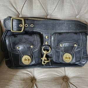 Vintage Coach Black Signature Bag